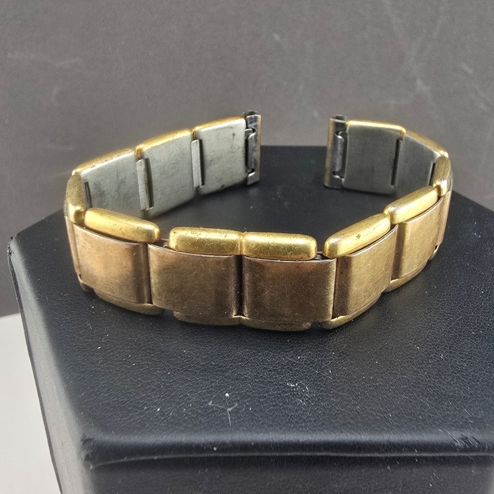 Vintage Kiefer-Cadman Watch Band Gold Tone 14K RGP Stainless Steel 6.25in